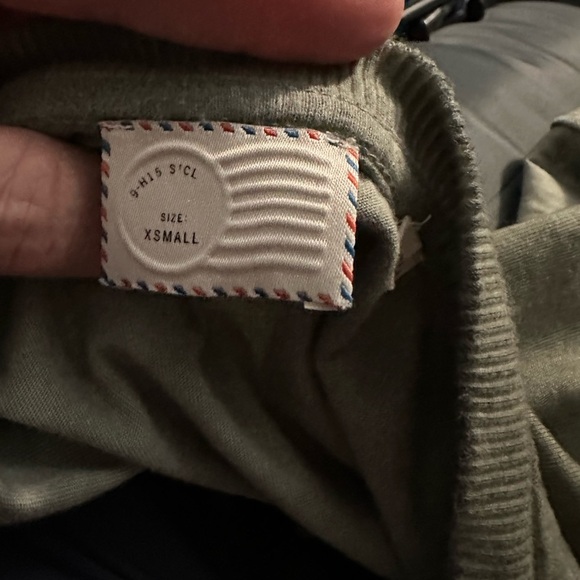 Anthropologie Postmark 9H15 Green Short Sleeve Boxy Hi-Low Shirt Size XSmall - Picture 4 of 4